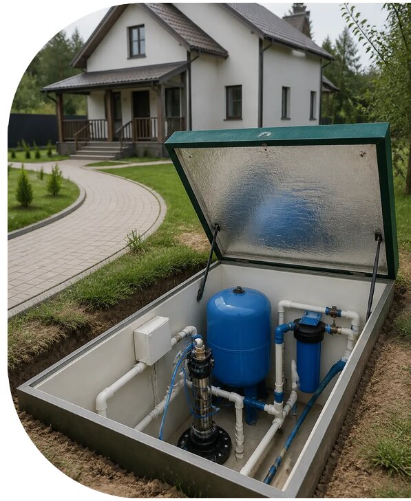 Автономное водоснабжение дома в Баксане от 151530 р. | АПаруса-Бкс
